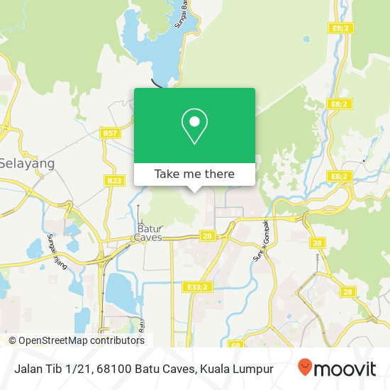 Jalan Tib 1 / 21, 68100 Batu Caves map