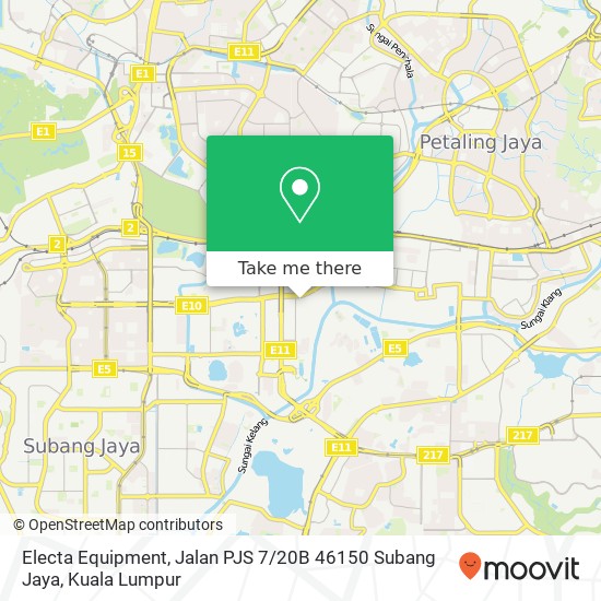 Electa Equipment, Jalan PJS 7 / 20B 46150 Subang Jaya map