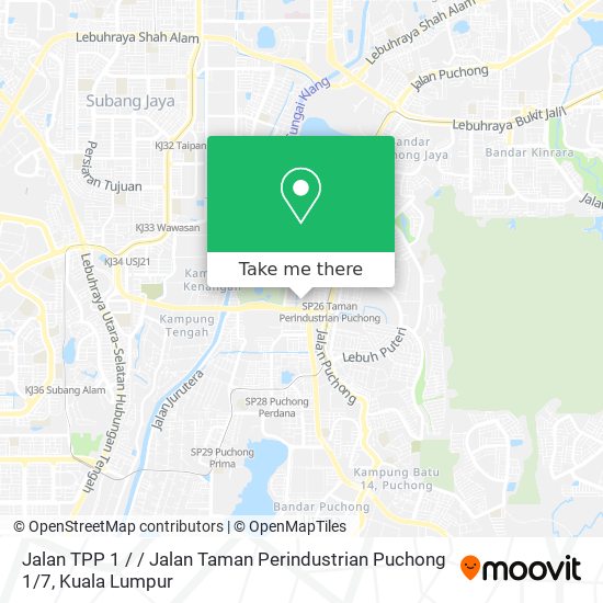 如何坐公交 捷运和轻快铁或火车去puchong的jalan Tpp 1 Jalan Taman Perindustrian Puchong 1 7