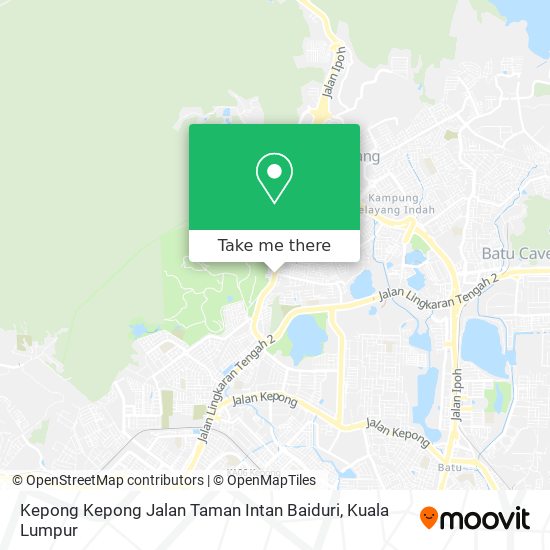 Kepong Kepong Jalan Taman Intan Baiduri map