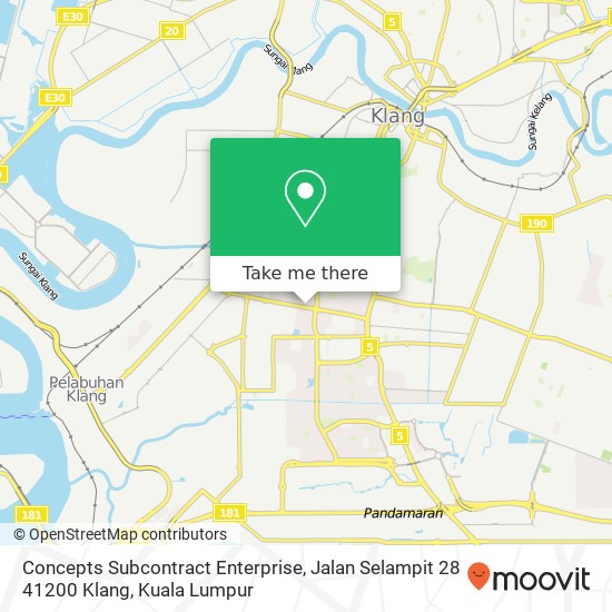 Concepts Subcontract Enterprise, Jalan Selampit 28 41200 Klang map