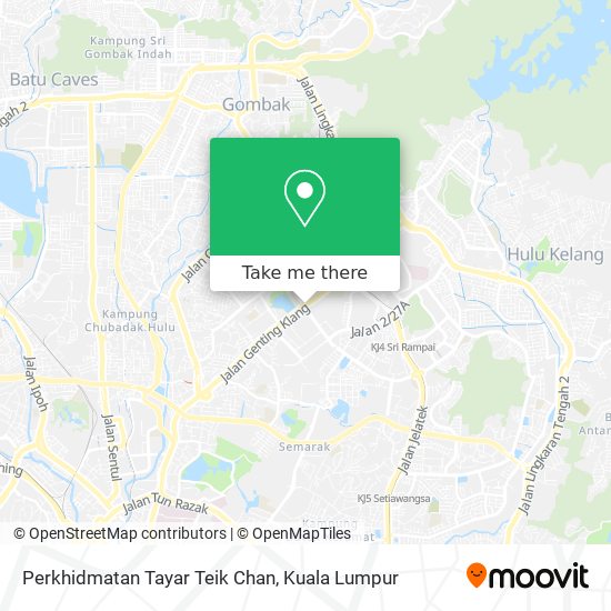 Perkhidmatan Tayar Teik Chan map