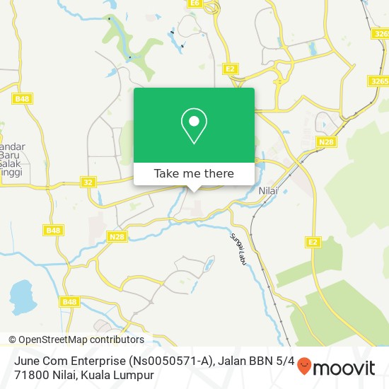 June Com Enterprise (Ns0050571-A), Jalan BBN 5 / 4 71800 Nilai map