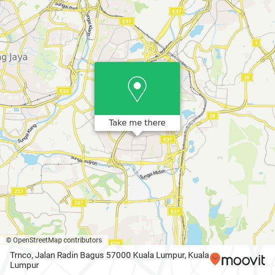 Peta Trnco, Jalan Radin Bagus 57000 Kuala Lumpur