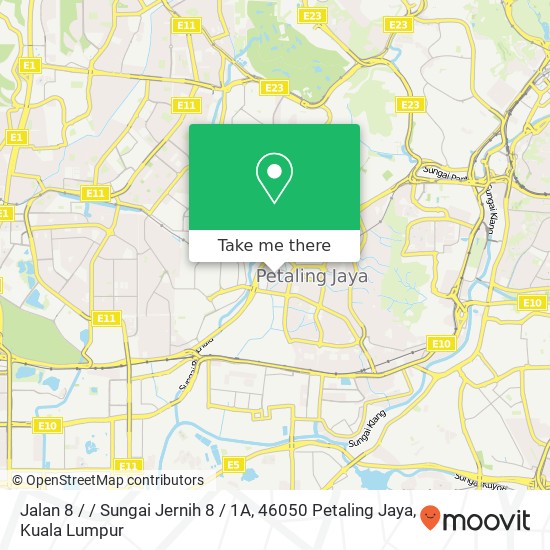 Peta Jalan 8 / / Sungai Jernih 8 / 1A, 46050 Petaling Jaya