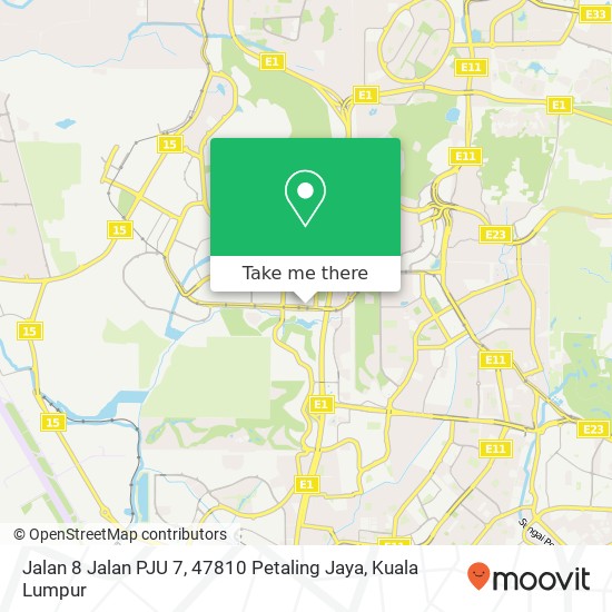 Jalan 8 Jalan PJU 7, 47810 Petaling Jaya map