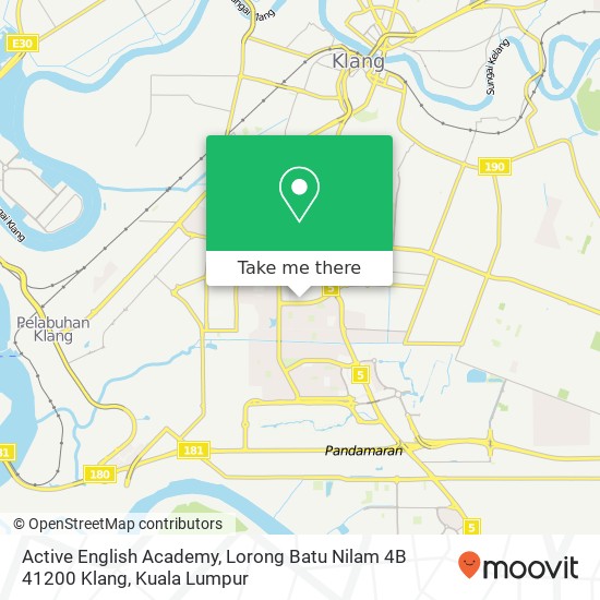 Active English Academy, Lorong Batu Nilam 4B 41200 Klang map
