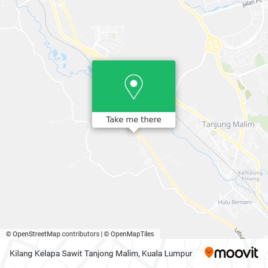 Peta Kilang Kelapa Sawit Tanjong Malim