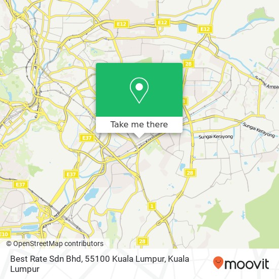 Best Rate Sdn Bhd, 55100 Kuala Lumpur map