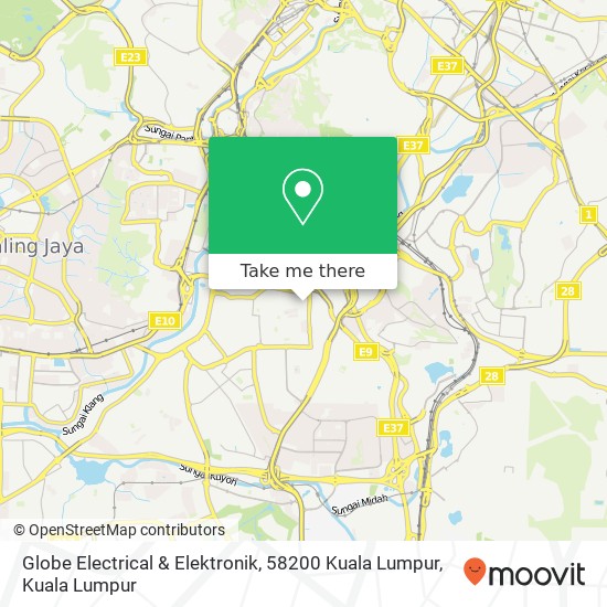 Globe Electrical & Elektronik, 58200 Kuala Lumpur map