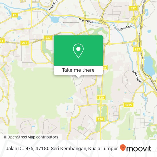 Jalan DU 4 / 6, 47180 Seri Kembangan map