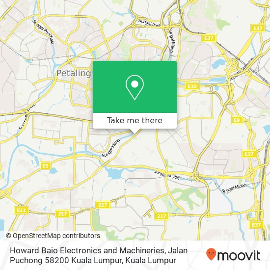 Howard Baio Electronics and Machineries, Jalan Puchong 58200 Kuala Lumpur map