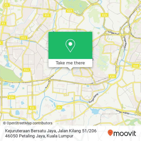 Peta Kejuruteraan Bersatu Jaya, Jalan Kilang 51 / 206 46050 Petaling Jaya
