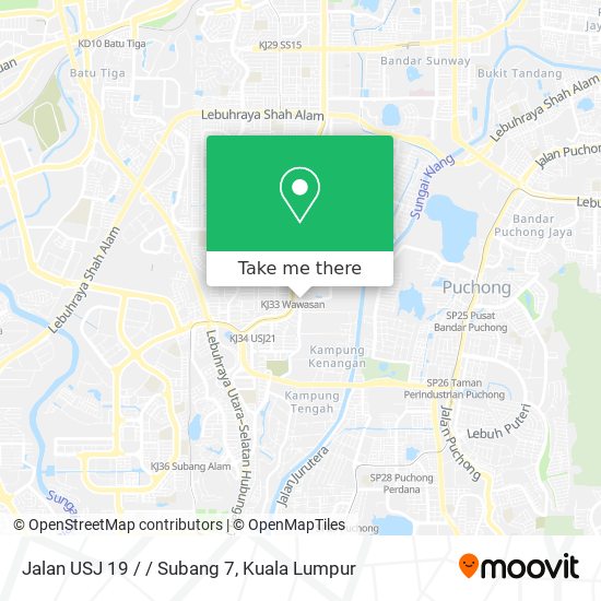 Jalan USJ 19 / / Subang 7 map