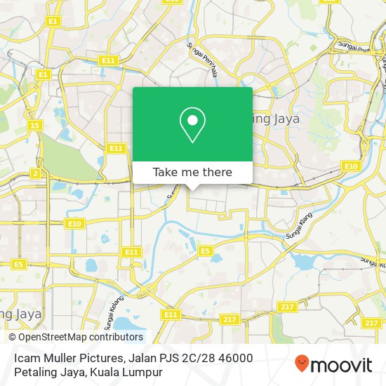 Icam Muller Pictures, Jalan PJS 2C / 28 46000 Petaling Jaya map