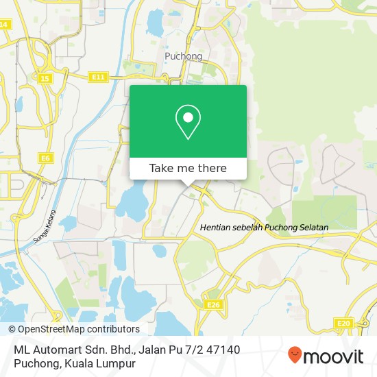 ML Automart Sdn. Bhd., Jalan Pu 7 / 2 47140 Puchong map