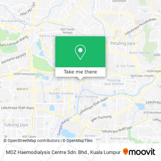 Peta MDZ Haemodialysis Centre Sdn. Bhd.