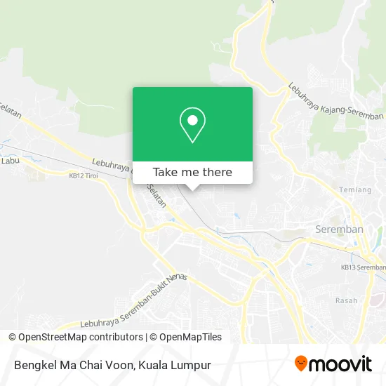 Bengkel Ma Chai Voon map