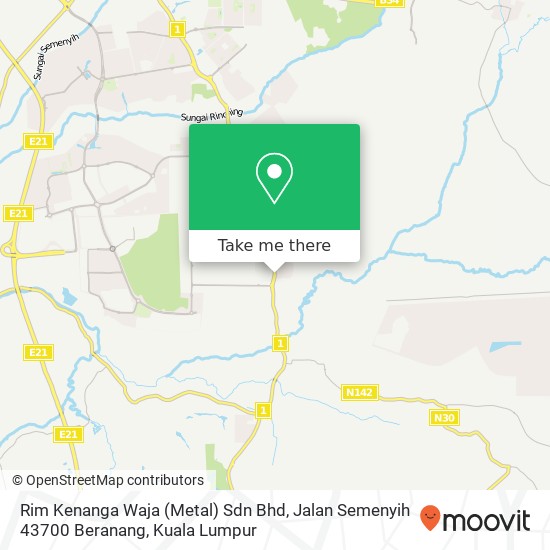 Rim Kenanga Waja (Metal) Sdn Bhd, Jalan Semenyih 43700 Beranang map