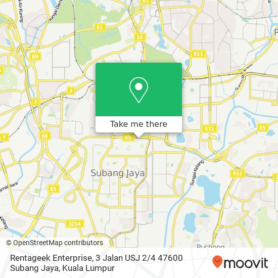 Rentageek Enterprise, 3 Jalan USJ 2 / 4 47600 Subang Jaya map
