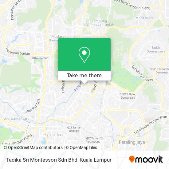 Peta Tadika Sri Montessori Sdn Bhd