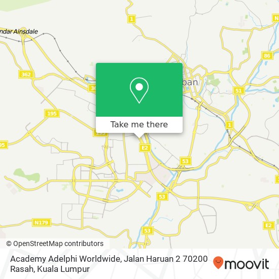 Academy Adelphi Worldwide, Jalan Haruan 2 70200 Rasah map