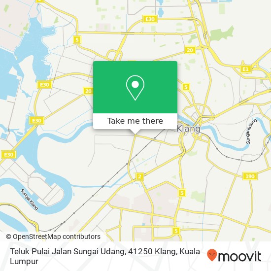 Peta Teluk Pulai Jalan Sungai Udang, 41250 Klang