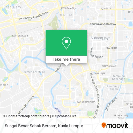 Peta Sungai Besar Sabak Bernam