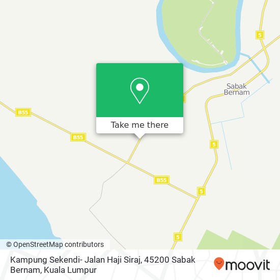Kampung Sekendi- Jalan Haji Siraj, 45200 Sabak Bernam map