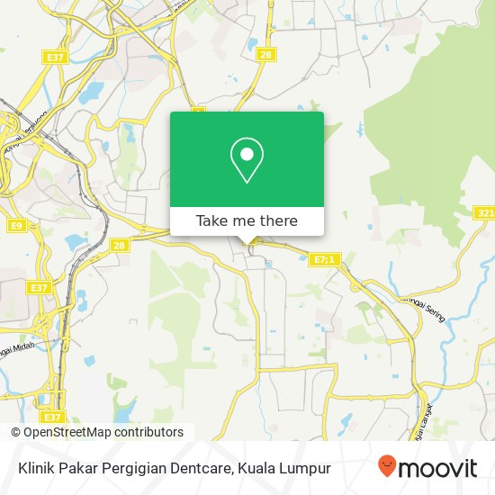 Klinik Pakar Pergigian Dentcare map