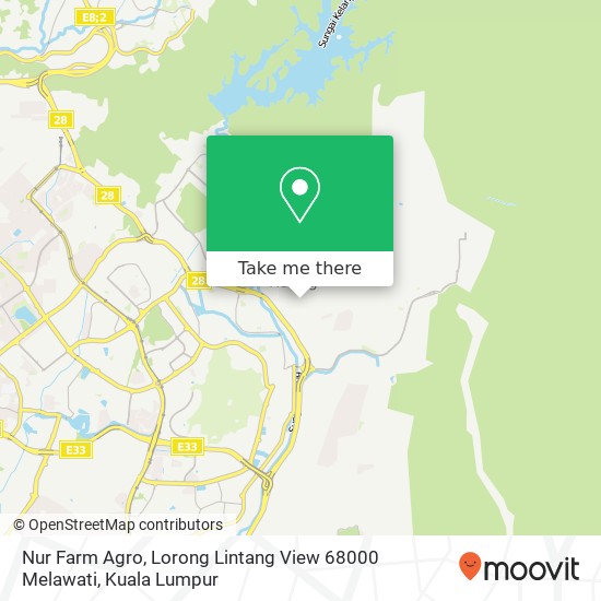 Nur Farm Agro, Lorong Lintang View 68000 Melawati map