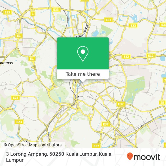 Peta 3 Lorong Ampang, 50250 Kuala Lumpur