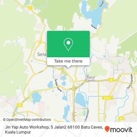Jin Yap Auto Workshop, 5 Jalan2 68100 Batu Caves map
