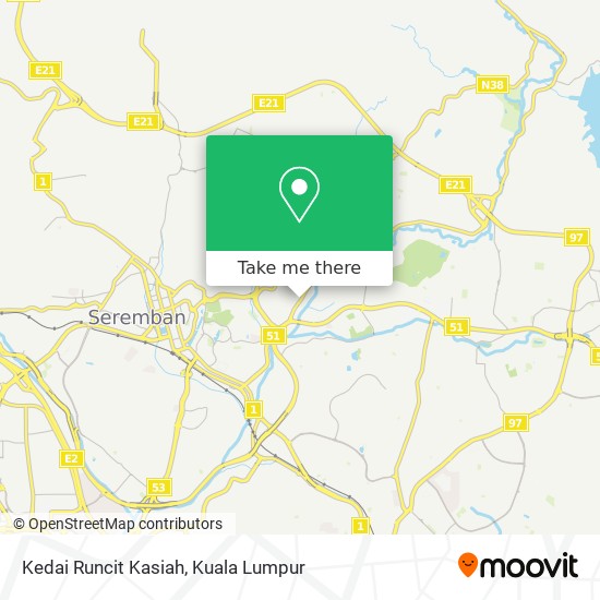 Kedai Runcit Kasiah map