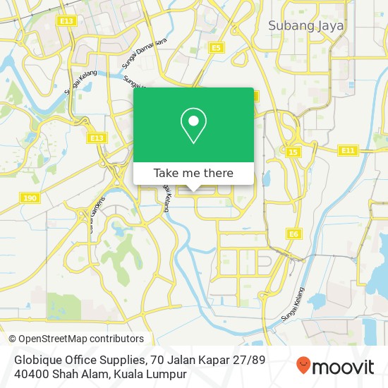 Globique Office Supplies, 70 Jalan Kapar 27 / 89 40400 Shah Alam map