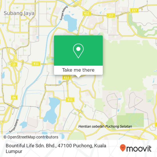 Bountiful Life Sdn. Bhd., 47100 Puchong map