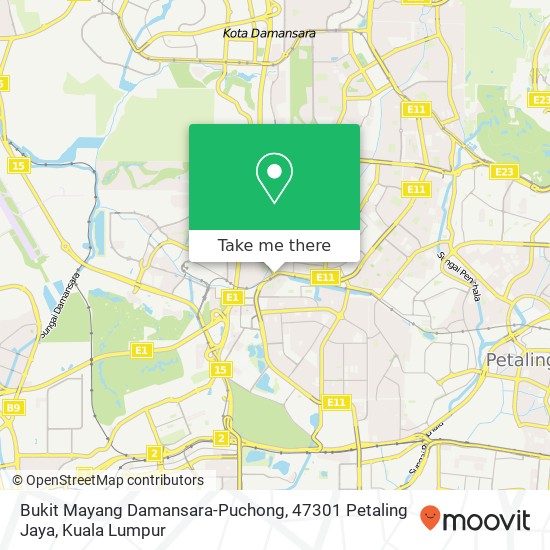 Bukit Mayang Damansara-Puchong, 47301 Petaling Jaya map