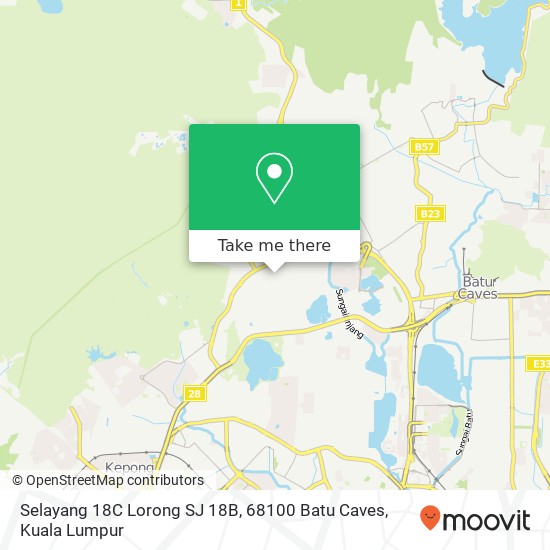 Selayang 18C Lorong SJ 18B, 68100 Batu Caves map