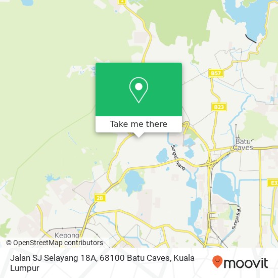 Peta Jalan SJ Selayang 18A, 68100 Batu Caves