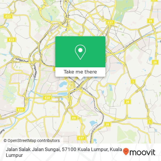 Peta Jalan Salak Jalan Sungai, 57100 Kuala Lumpur