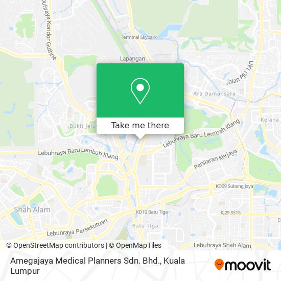 Amegajaya Medical Planners Sdn. Bhd. map
