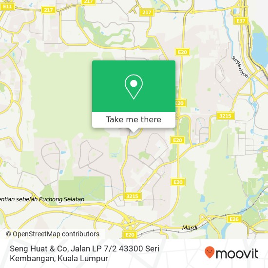 Seng Huat & Co, Jalan LP 7 / 2 43300 Seri Kembangan map