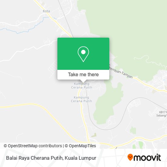 Peta Balai Raya Cherana Putih