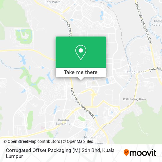 Corrugated Offset Packaging (M) Sdn Bhd map