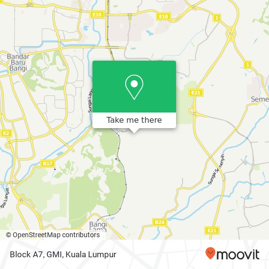 Block A7, GMI map