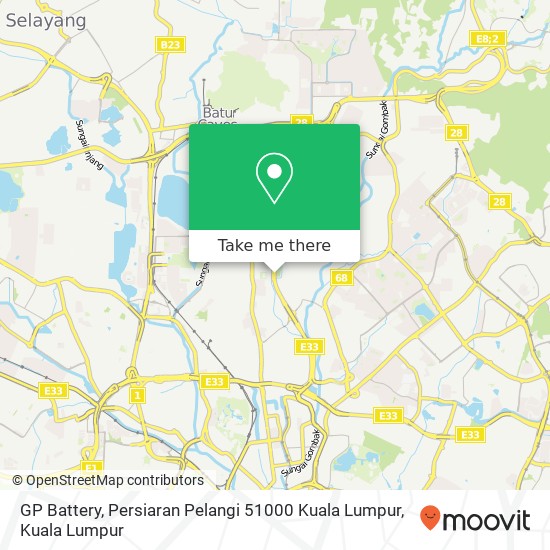 Peta GP Battery, Persiaran Pelangi 51000 Kuala Lumpur