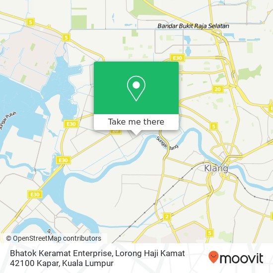 Bhatok Keramat Enterprise, Lorong Haji Kamat 42100 Kapar map