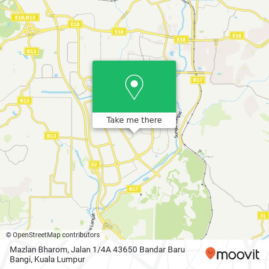 Mazlan Bharom, Jalan 1 / 4A 43650 Bandar Baru Bangi map