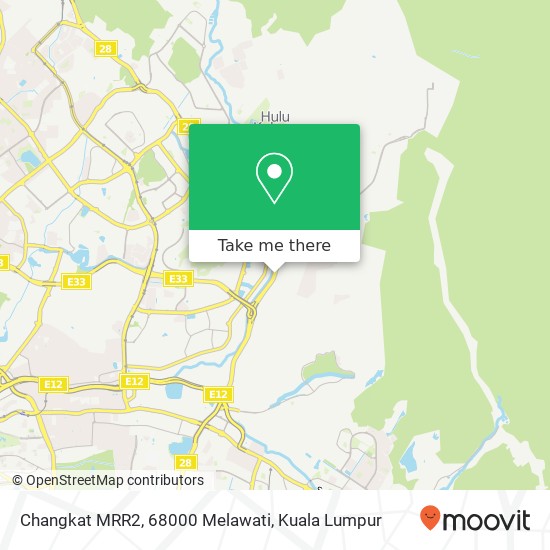 Changkat MRR2, 68000 Melawati map