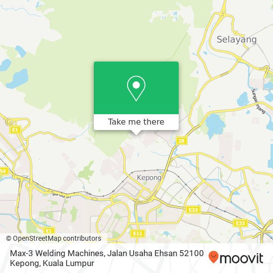 Peta Max-3 Welding Machines, Jalan Usaha Ehsan 52100 Kepong